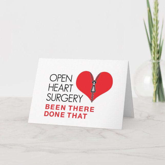 Open Heart Surgery Been There Done That Card (Front)