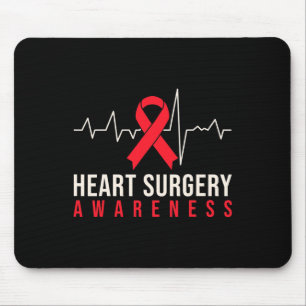Open Heart Surgery Byp Awareness Heart Heart Surge Mouse Pad