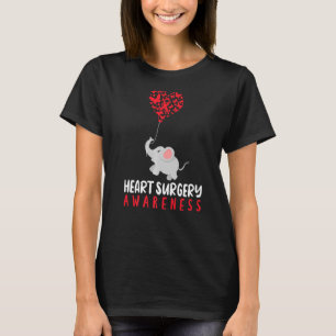 Open Heart Surgery Bypass Awareness Heart Heart Su T-Shirt