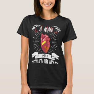 Open Heart Surgery Bypass Awareness Heart Never T-Shirt