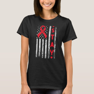 Open Heart Surgery Bypass Awareness Heart Stay T-Shirt
