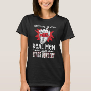 Open Heart Surgery Bypass Awareness Heart Stents A T-Shirt