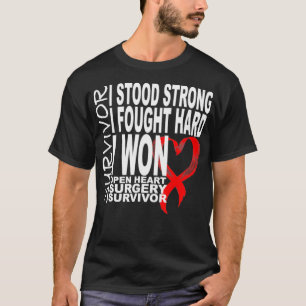 Open Heart Surgery Bypass Recovery Tshirt - Surviv