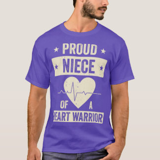 Open Heart Surgery CHD Transplant Niece of a Heart T-Shirt