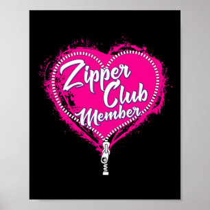 Open Heart Surgery Humour Women's Zipper Club Tee  Poster
