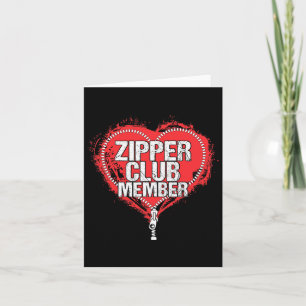 Open Heart Surgery Humour Zipper Club Member Tee G Card