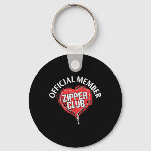 Open Heart Surgery Official Zipper Club Member Gif Keychain