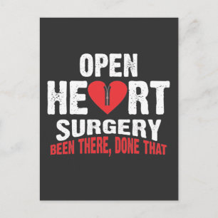 Open Heart Surgery Patient Bypass Recovery Postcard