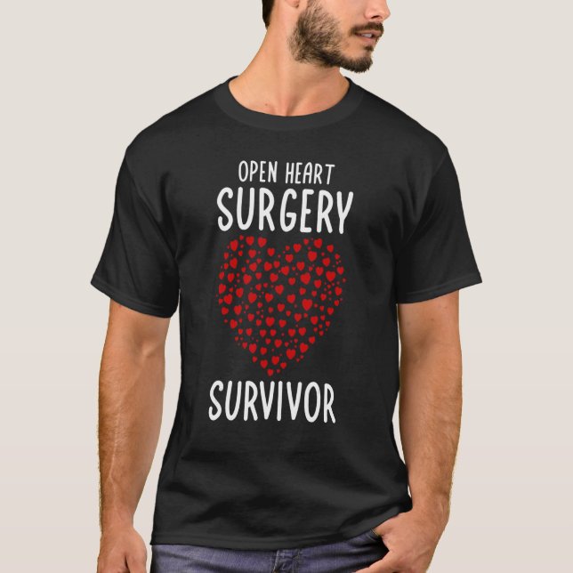Open Heart Surgery Recovery Cardiac Survivor Men W T-Shirt (Front)