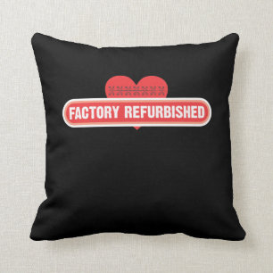 Open Heart Surgery Recovery Get Well Bypass Throw Pillow