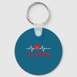 Open Heart Surgery Recovery Survivor Heart Warrior Keychain
