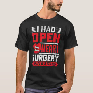 Open Heart Surgery Survivor Heart CHD Patient Hear T-Shirt
