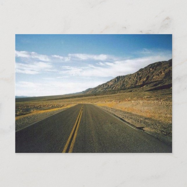 Open Highway- Death Valley Postcard (Front)