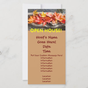 OPEN HOUSE! Announcement Event Invitation Cards