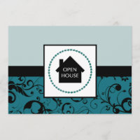 open house announcement : professional damask