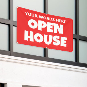 OPEN HOUSE Custom Banner