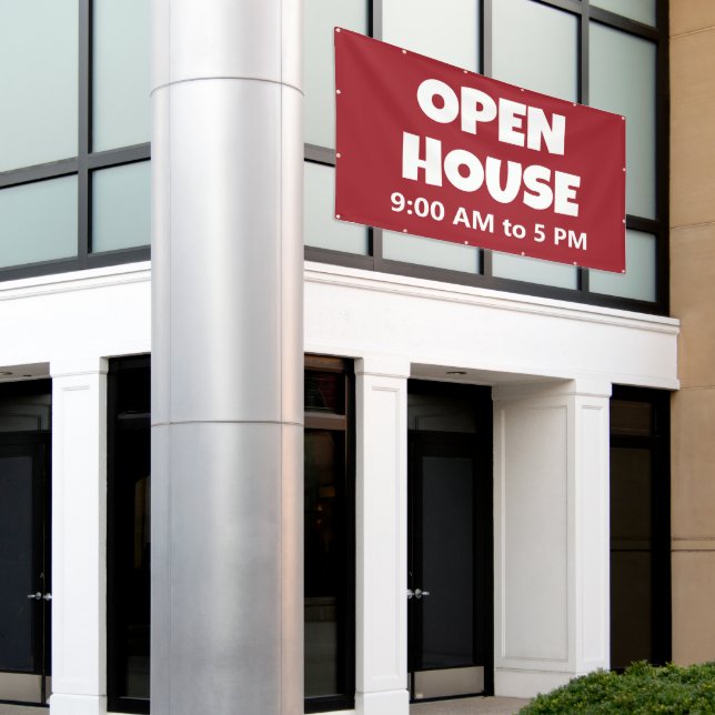 OPEN HOUSE Custom Banner (Outside Building)