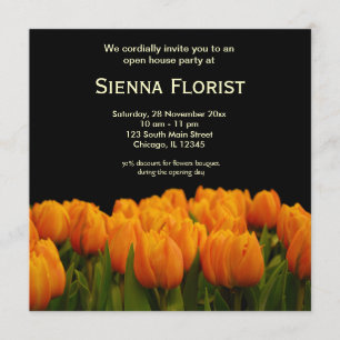 Open House Florist business Invitation