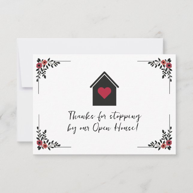 Open House Follow Up Real Estate Card (Front)