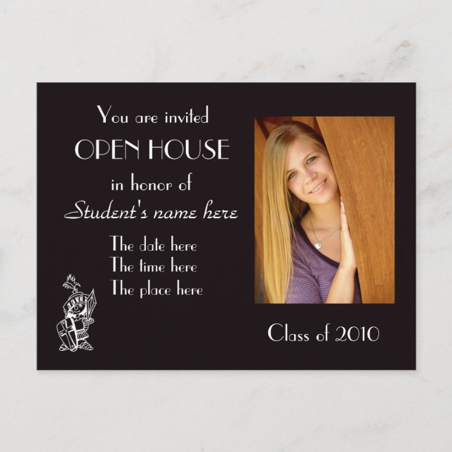 open house invitation postcard (Front)