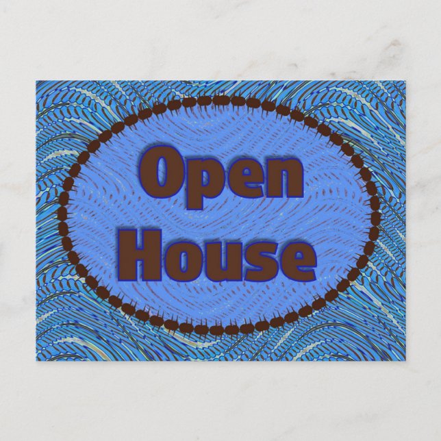 open house invitation postcard (Front)