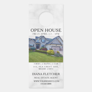 Open House Invitation Real Estate Farming Door Han Hanger