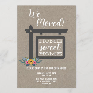 Open House Invitation, We Moved Invitation