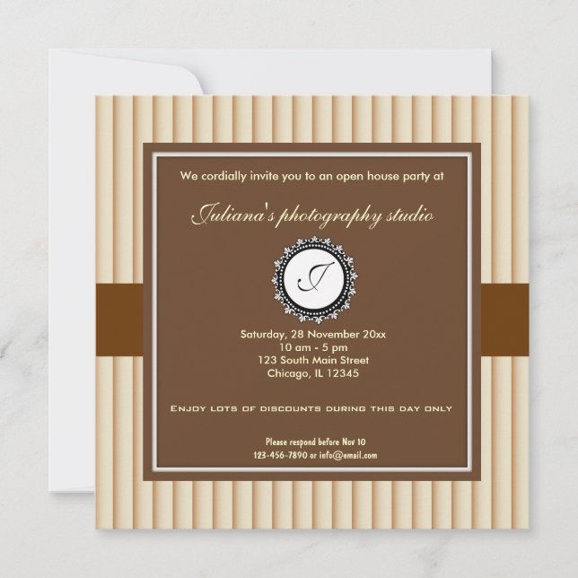 Open House New Business Invitation (Front)