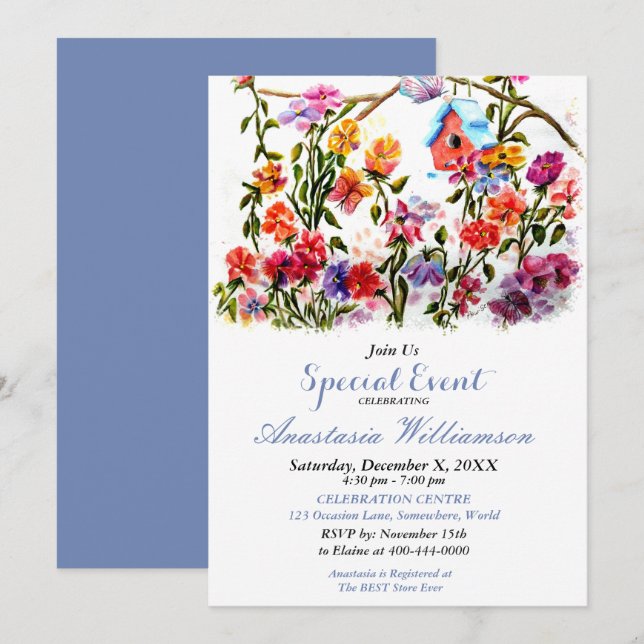 OPEN HOUSE PARTY EVENT INVITE (Front/Back)