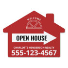 Open House Real Estate Arrow Red Welcome Sign