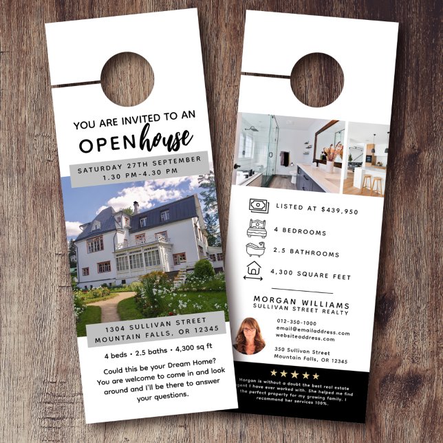 Open House Real Estate Marketing  Door Hanger (Creator Uploaded)
