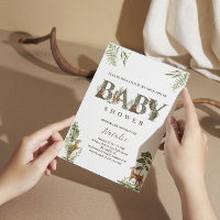open house woodland forest animals baby shower