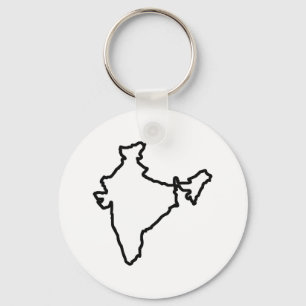 OPEN INDIA OUTLINE KEYCHAIN
