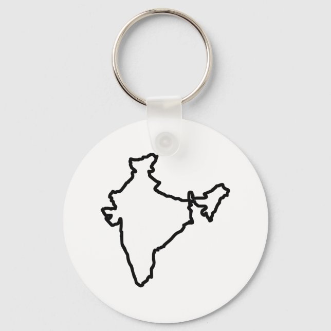 OPEN INDIA OUTLINE KEYCHAIN (Front)