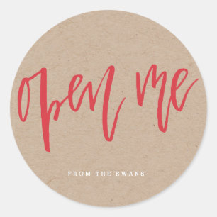 Open Me Gift Sticker