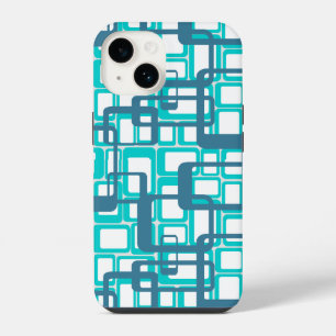 Open Mid-Century Modern Rectangles iPhone 14 Case