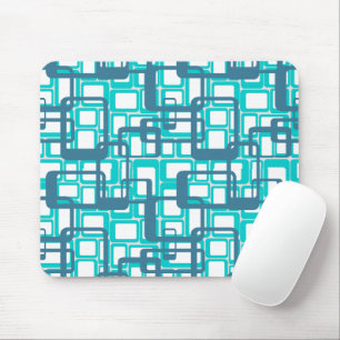 Open Mid-Century Modern Rectangles Mouse Pad