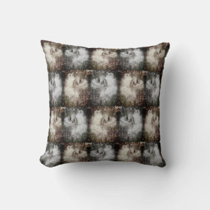 Open Milkweed Pods   Seeds with Silk   Filters Throw Pillow