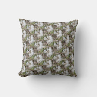 Open Milkweed Pods | Seeds with Silk | Half Drop Throw Pillow