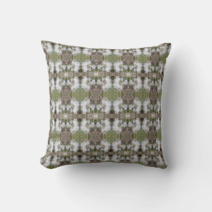 Open Milkweed Pods Seeds with Silk Mirror Throw Pillow