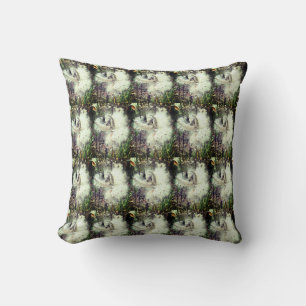 Open Milkweed Pods Seeds with Silk Recoleta Throw Pillow