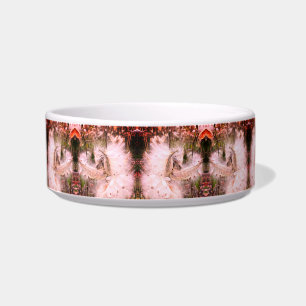Open Milkweed Pods Seeds with Silk Sangria Pet Bowl