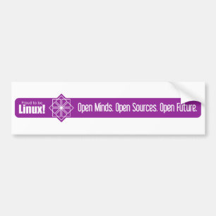 Open Minds, Open Sources, Open Future - CentOS Bumper Sticker