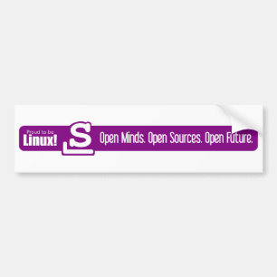 Open Minds, Open Sources, Open Future - Slackware Bumper Sticker