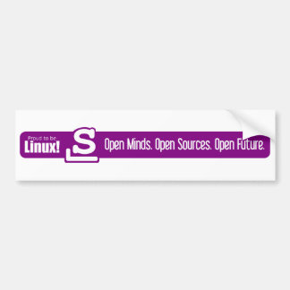 Open Minds, Open Sources, Open Future - Slackware Bumper Sticker