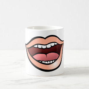 Open Mouth Lips Teeth Tongue Coffee Mug
