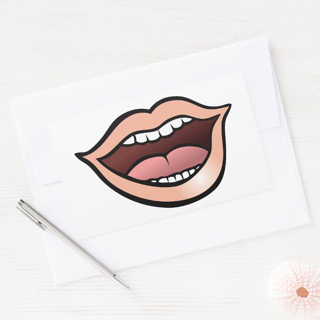 Open Mouth Lips Teeth Tongue Sticker (Creator Uploaded)