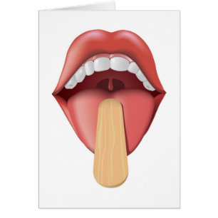Open Mouth With Tongue Depressor