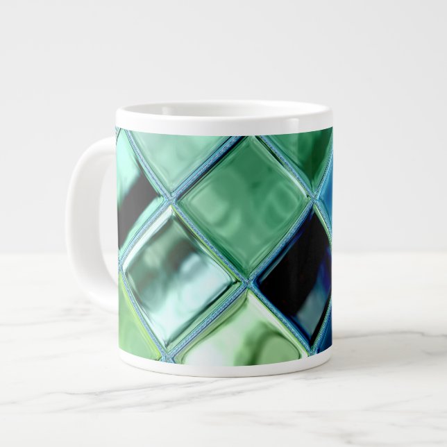Open Ocean Jumbo Mug ~ custom art home office gift (Front Left)