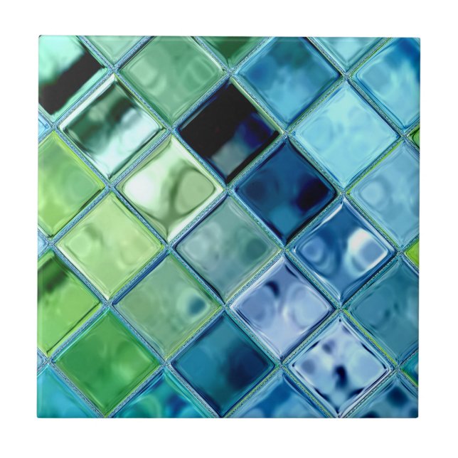 Open Ocean Tile or Trivet ~ custom ~ customizable! (Front)